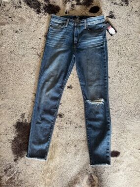 Hudson Jeans Women's Medium Blue Distressed Skinny Jeans